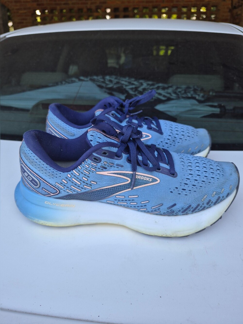 Brooks Women's Light Blue and Purple Glycerin Running Shoe - Picture 3 of 11